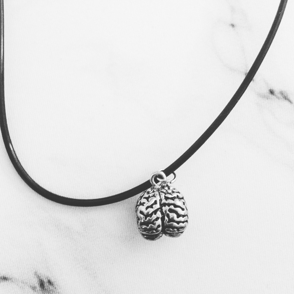 Choker | Brain 🧠 Charm on Plastic Cord